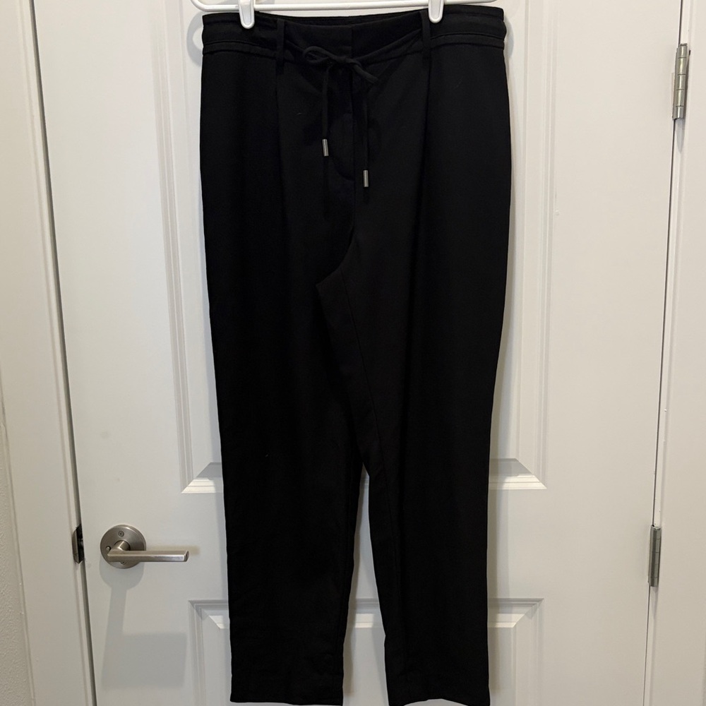 Talbots Black Drawstring Twill Pants - image 1